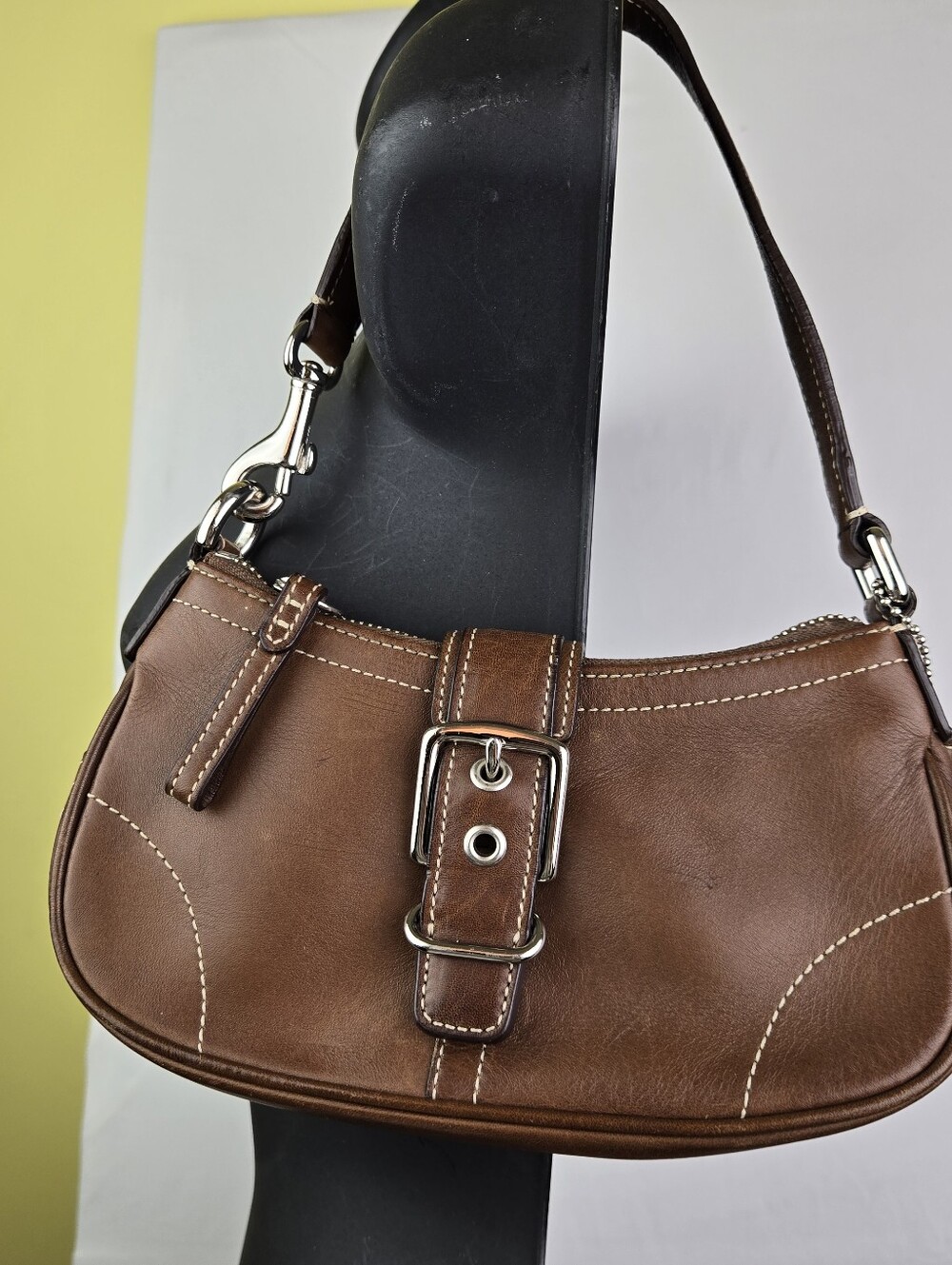 Coach 7542 Mini Hampton Leather Bag Purse